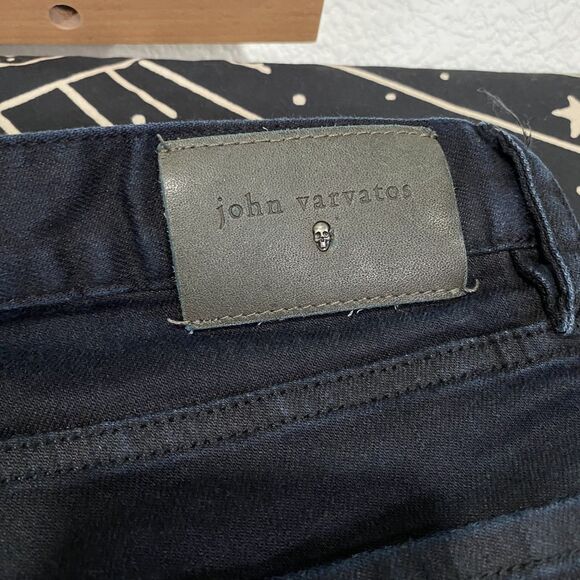 John Varvatos Mens Jeans Size 36 Black Blue Fade Denim Y2K Designer Preppy - Picture 2 of 8